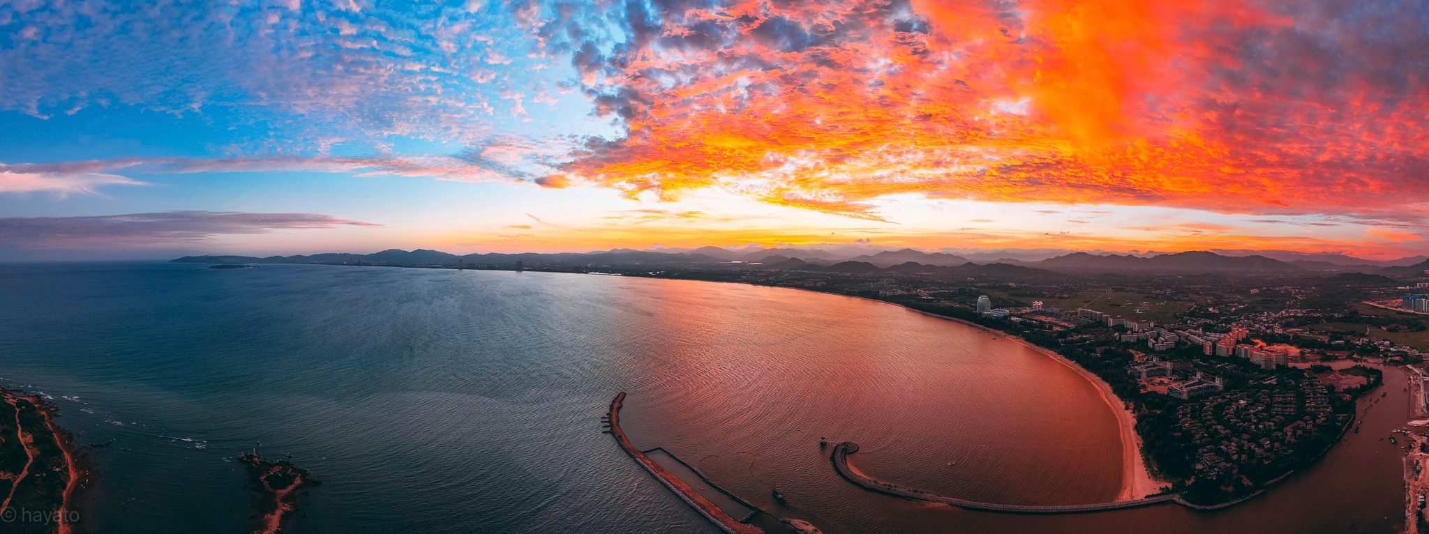 海南海棠湾火烧云