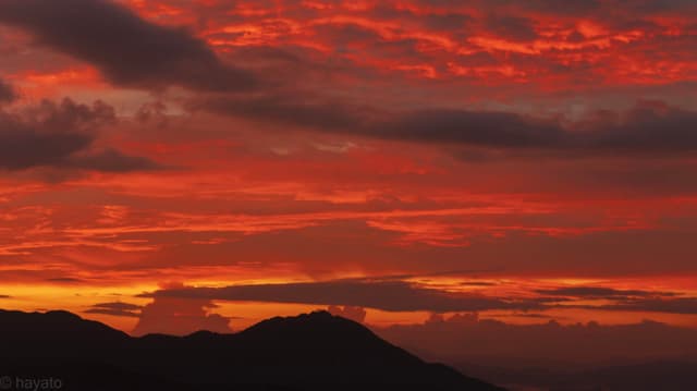 海南万宁日月湾晚霞